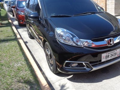 Black Honda Mobilio 2015 SUV / MPV at Automatic for sale in Calamba
