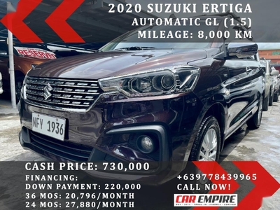 Black Suzuki Ertiga 2020 for sale in Las Pinas