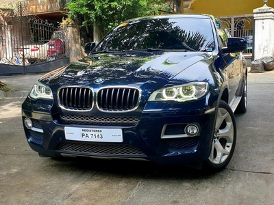 Blue Bmw X6 2015 for sale in Quezon City