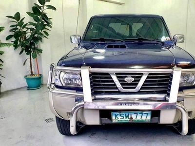 Blue Nissan Patrol 2003 for sale in Quezon City