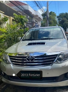 Brightsilver Toyota Fortuner 2013 for sale in Quezon