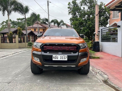 Orange Ford Ranger 2017 for sale in Automatic