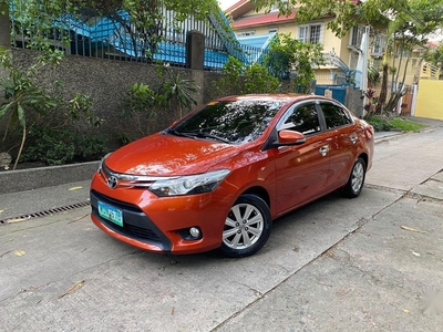 Orange Toyota Vios 2014 for sale in Quezon