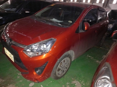 Orange Toyota Wigo 2019 for sale in Quezon