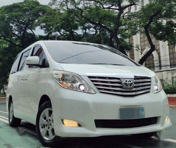 Pearl White Toyota Alphard 2012 for sale in Quezon