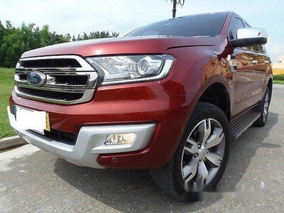 Red Ford Everest 2017 Automatic Diesel for sale