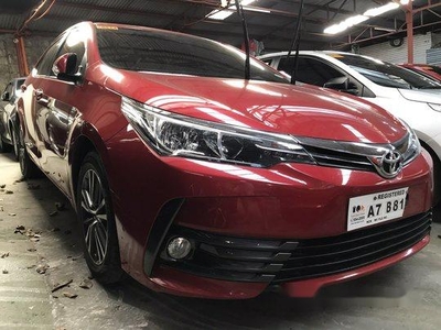 Red Toyota Corolla altis 2018 Manual Gasoline for sale