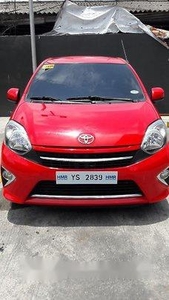 Red Toyota Wigo 2016 for sale in Quezon City