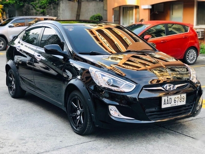 Sell Black 2014 Hyundai Accent in Quezon City