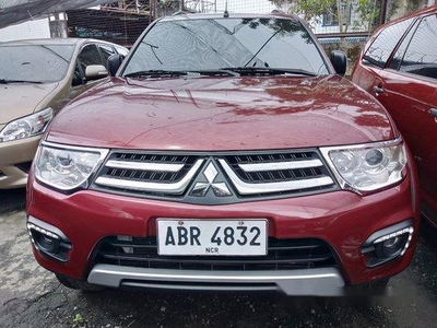 Sell Red 2015 Mitsubishi Montero sport in Quezon City
