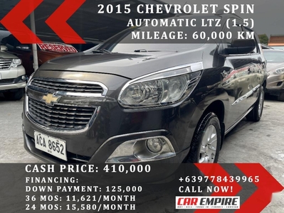 Selling Black Chevrolet Spin 2015 in Las Piñas