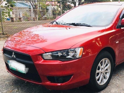 Selling Red Mitsubishi Lancer Ex 2010 Automatic Gasoline