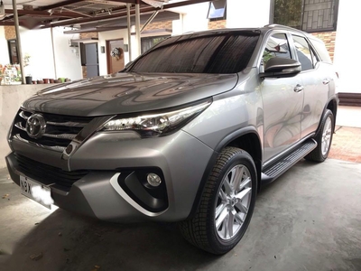 Silver Toyota Fortuner 2017 for sale in Lipa City