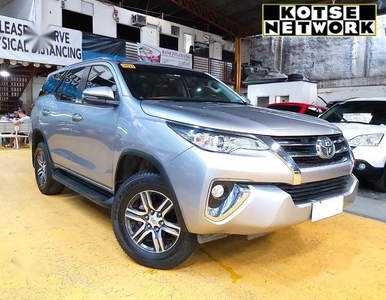 Silver Toyota Fortuner 2019 for sale in Manual