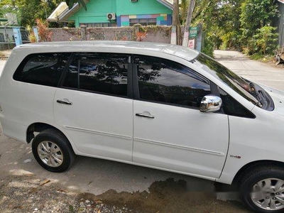 White Toyota Innova 2012 Manual Diesel for sale in Quezon City