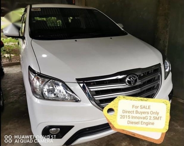 White Toyota Innova 2015 for sale in Cabanatuan