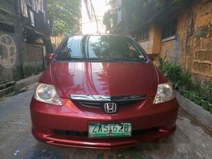 Red Honda City 2005 at 95000 km for sale