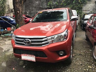 2017 Toyota HILUX G MT Red Pickup For Sale