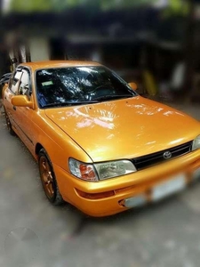 1996 toyota corolla GLi orange for sale
