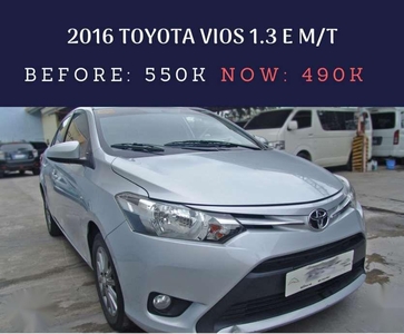 2016 Toyota Vios 13 E MT First Owned