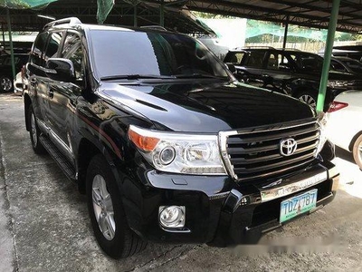 Black Toyota Land Cruiser 2012 at 60000 km for sale in Quezon City