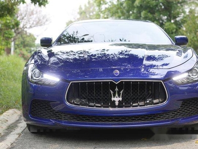 Blue Maserati Ghibli 2015 for sale in Quezon City