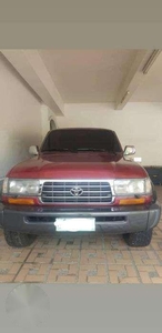 Red 1997 Toyota Land Cruiser 80 FOR SALE