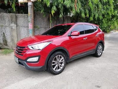 Red Hyundai Santa Fe 2013 for sale in Cebu