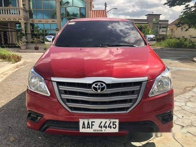 Red Toyota Innova 2014 Automatic Diesel for sale in Talisay