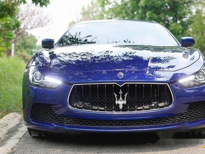 Sell Blue 2015 Maserati Ghibli Automatic Gasoline at 9000 km in Quezon City