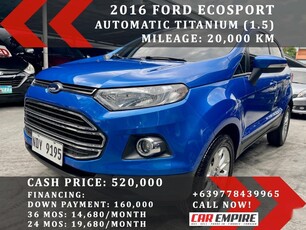 Blue Ford Ecosport 2016 for sale in Las Pinas