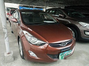 Brown Hyundai Elantra 2013 for sale in Las Pinas