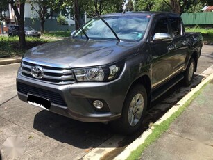 2016 Toyota Hilux G 4x2 MT Gray Pickup For Sale