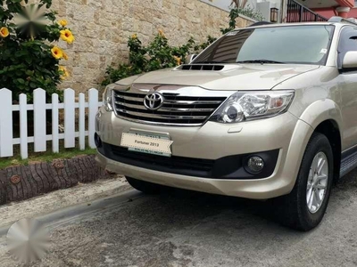 Toyota Fortuner G AT 2013 Beige SUV For Sale