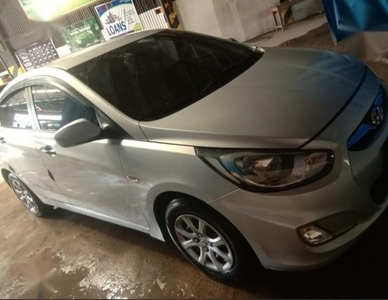 Silver Hyundai Accent 2013 for sale in Manual