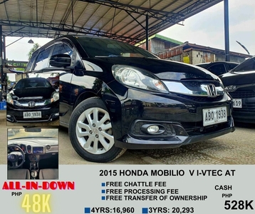White Honda Mobilio 2015 for sale in Marikina