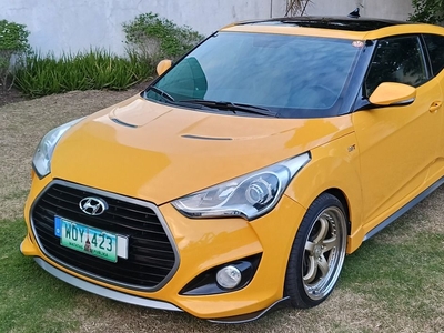 Yellow Hyundai Veloster 2014 for sale in Parañaque