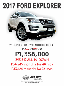 2017 Ford Explorer 2.3L Limited EcoBoost in Cainta, Rizal