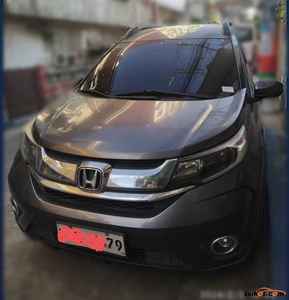 Grey Honda BR-V 2017 SUV / MPV at Cvt for sale in Manila