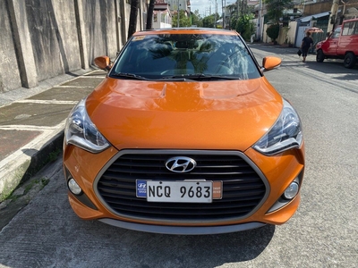 Orange Hyundai Veloster 2017 for sale in Quezon City