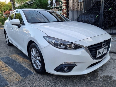 Pearl White Mazda 3 2015 for sale in Manila