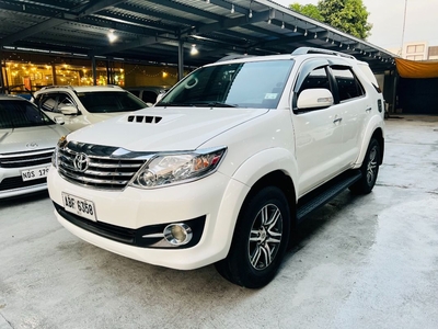 Pearl White Toyota Fortuner 2015 for sale in Automatic