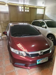 Selling Red 2013 Honda Civic in Quezon