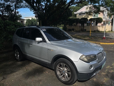 Selling Silver BMW X3 2008 in Quezon City