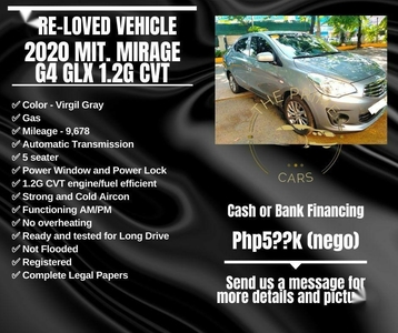 Selling Silver Mitsubishi Mirage G4 2020 in Quezon