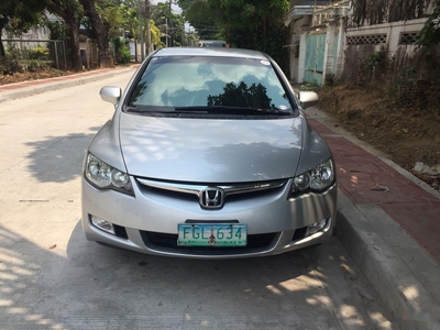 Silver Honda Civic 2008 at 84950 km for sale in Quezon City