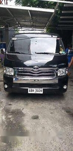 Black Toyota Hiace 2015 Automatic Diesel for sale in Parañaque