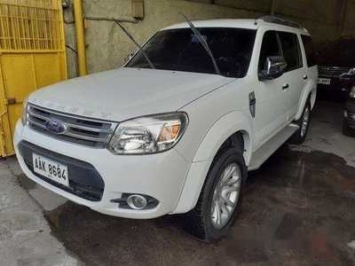 Selling White Ford Everest 2014 Automatic Diesel at 88000 km