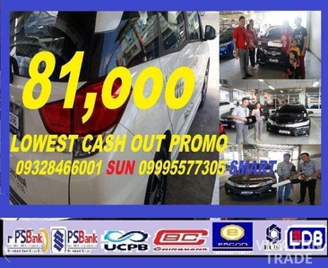 Honda mobilio rs cvt 205 lowest cash out deal