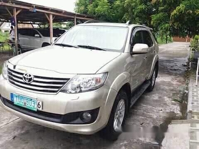 Beige Toyota Fortuner 2012 for sale in Guagua